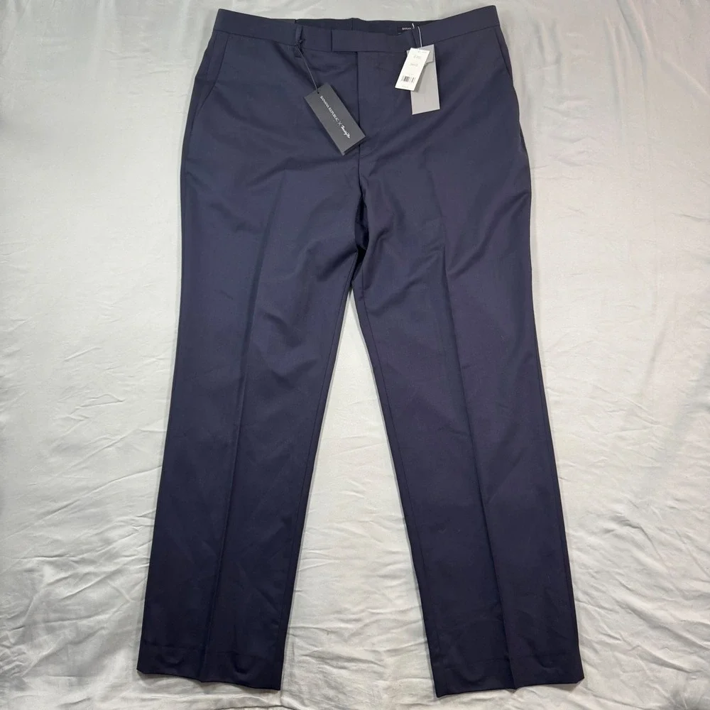 Banana Republic Marzotto Italian Wool Pants Blue 38x32 Standard Fit Super 120s
